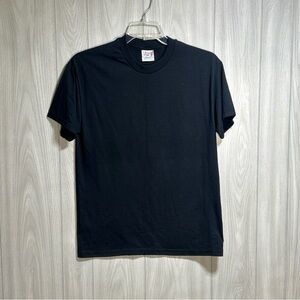 Hanes Heavyweight 50/50 Black Short Sleeve Shirt Size Medium